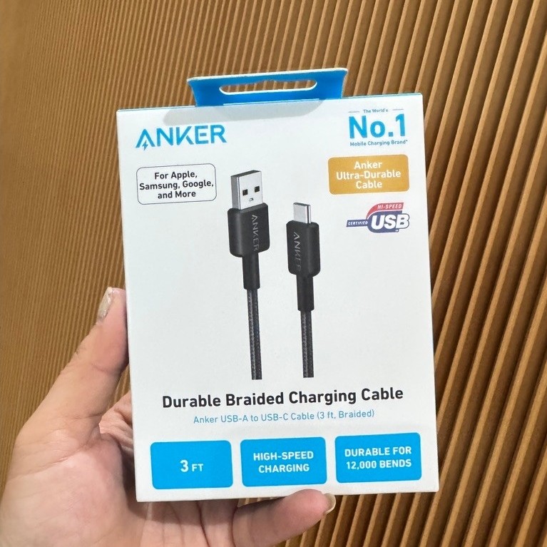 สาย Anker 322 Usb-A To C ของแท้ 0.9m 1.8m - A81H5 A81H6