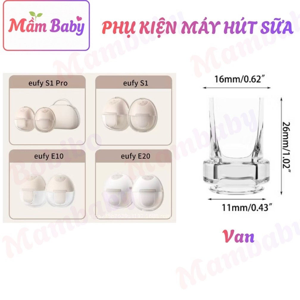 วาล์วสูญญากาศเครื่องปั๊มนม Eufy E20/E10/ S1/S1 pro - อุปกรณ์เสริมทดแทนเครื่องปั๊มนม Eufy วาล์ว 1 ทาง