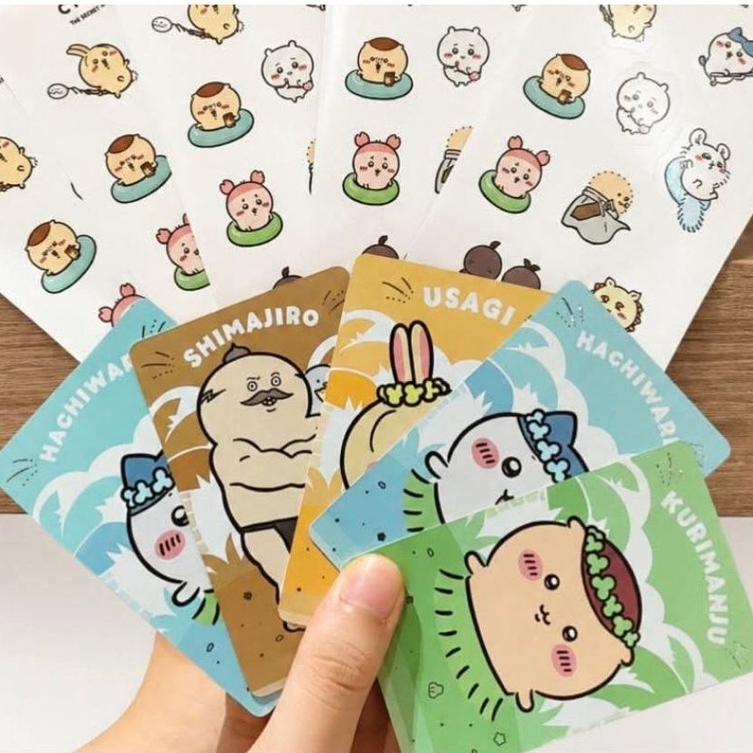 [ CGV + CHIIKAWA ] การ์ดตัวละคร Chiikawa Sticker CHIkawa: SECRETS OF THE FISHER ISLAND