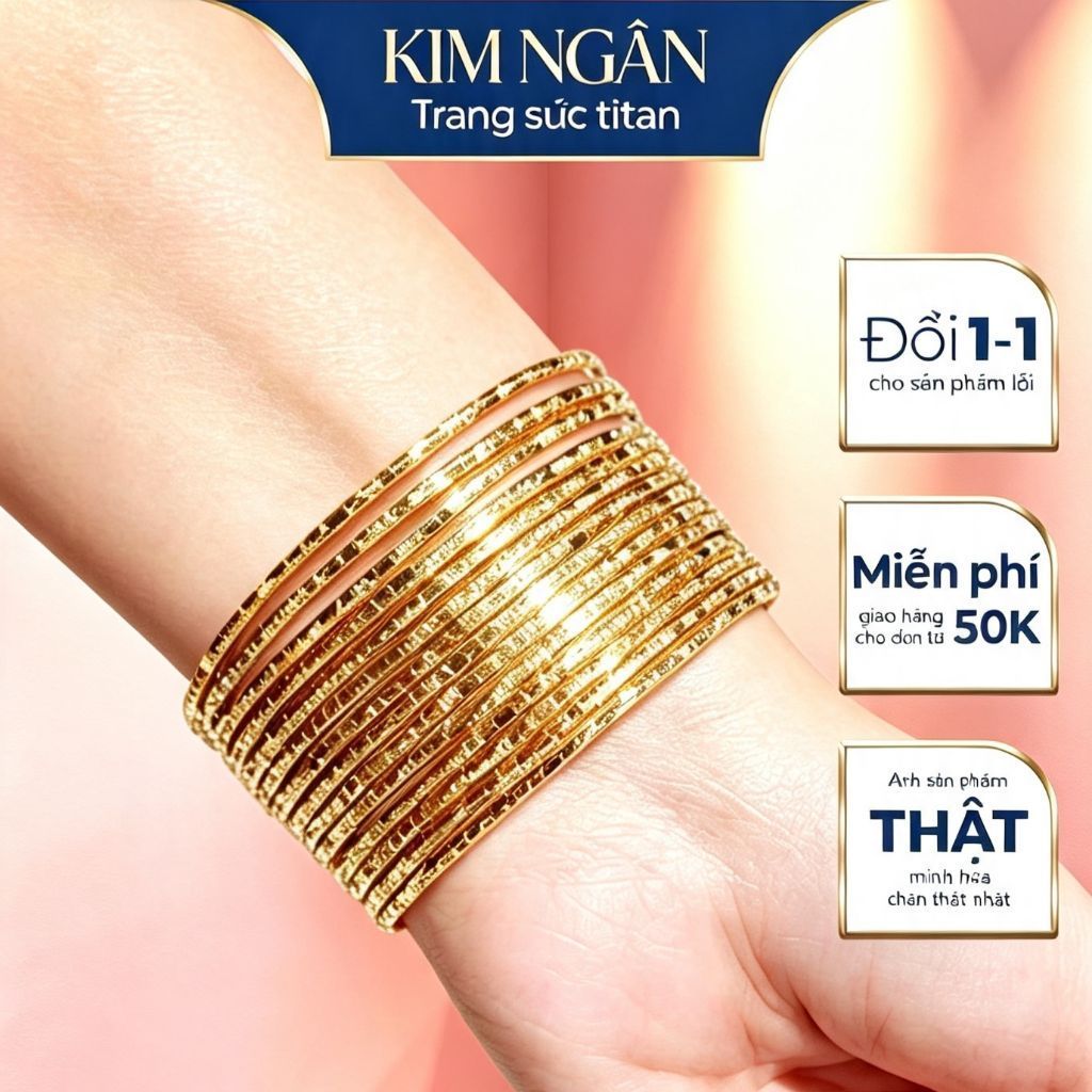 [WITH LOCK] สร้อยข้อมือ Mac Truc ximen - เครื่องประดับ ximen Kim Ngan สําหรับผู้หญิงสแตนเลส 7 อัน