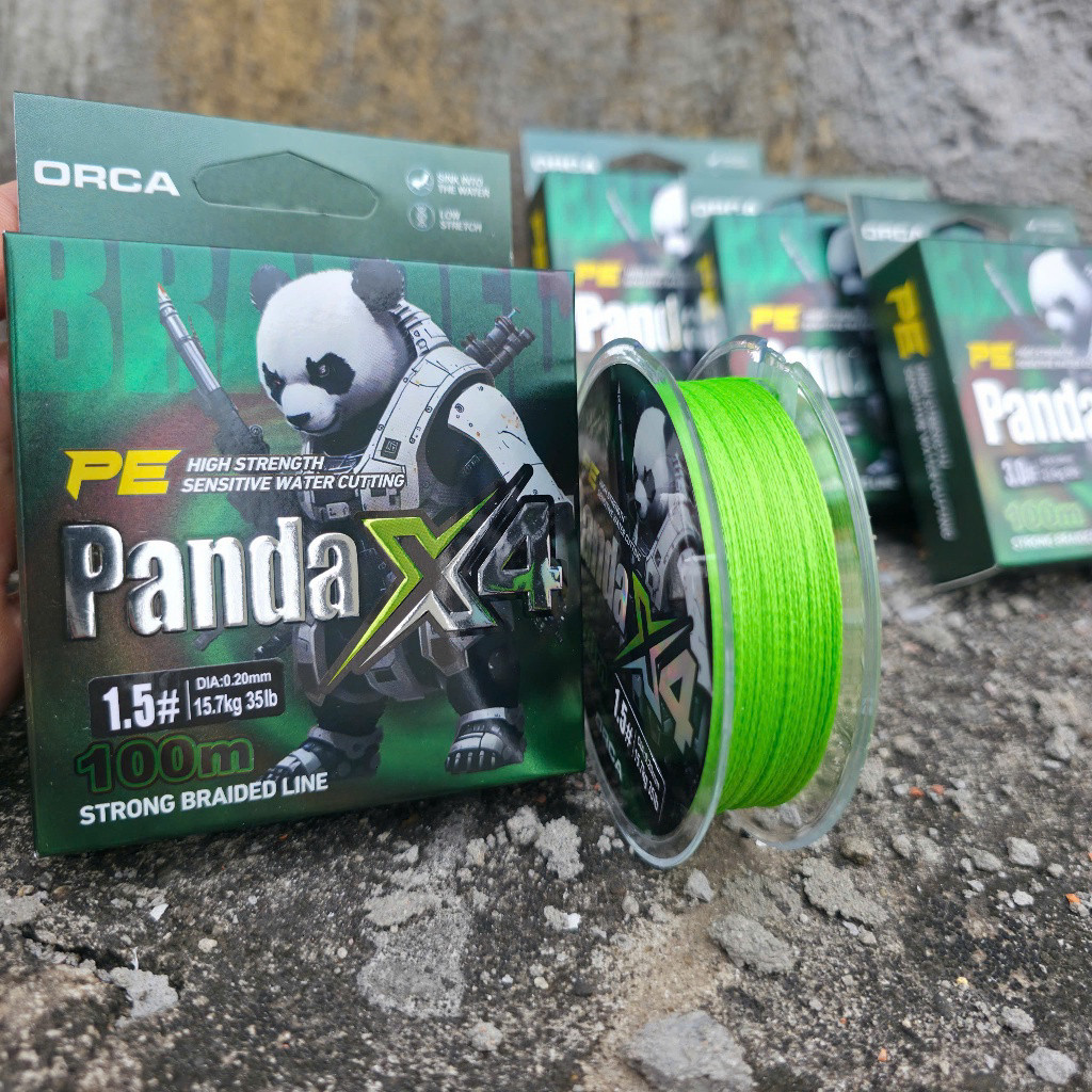 เชือกร่มชูชีพตกปลา Orca Panda X4 ของแท้ จาก Orca 100% okjhvfd