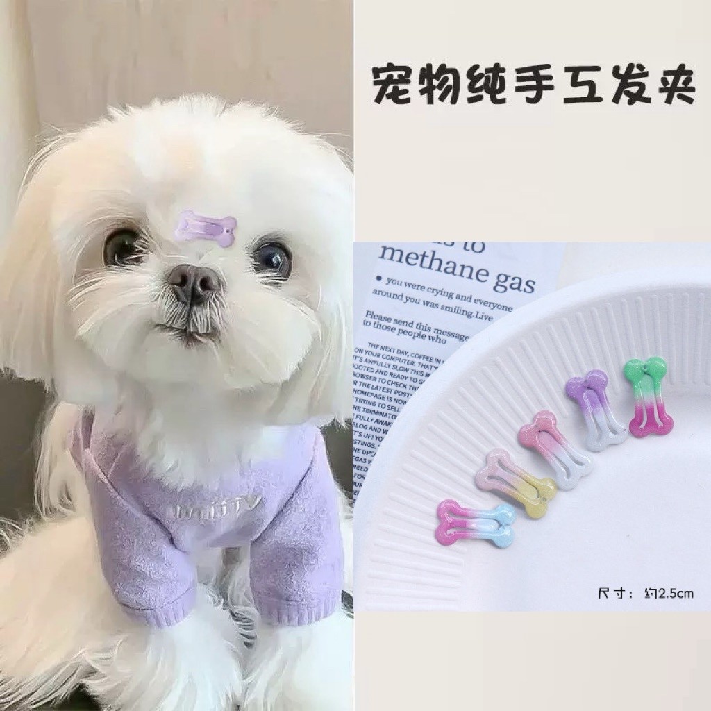 BOW HAIR CLIPS CUTE HAIR TIE FOR DOGS AND CATS CUTE FASHION CODE 44 สําหรับ PETS สุนัขและแมว