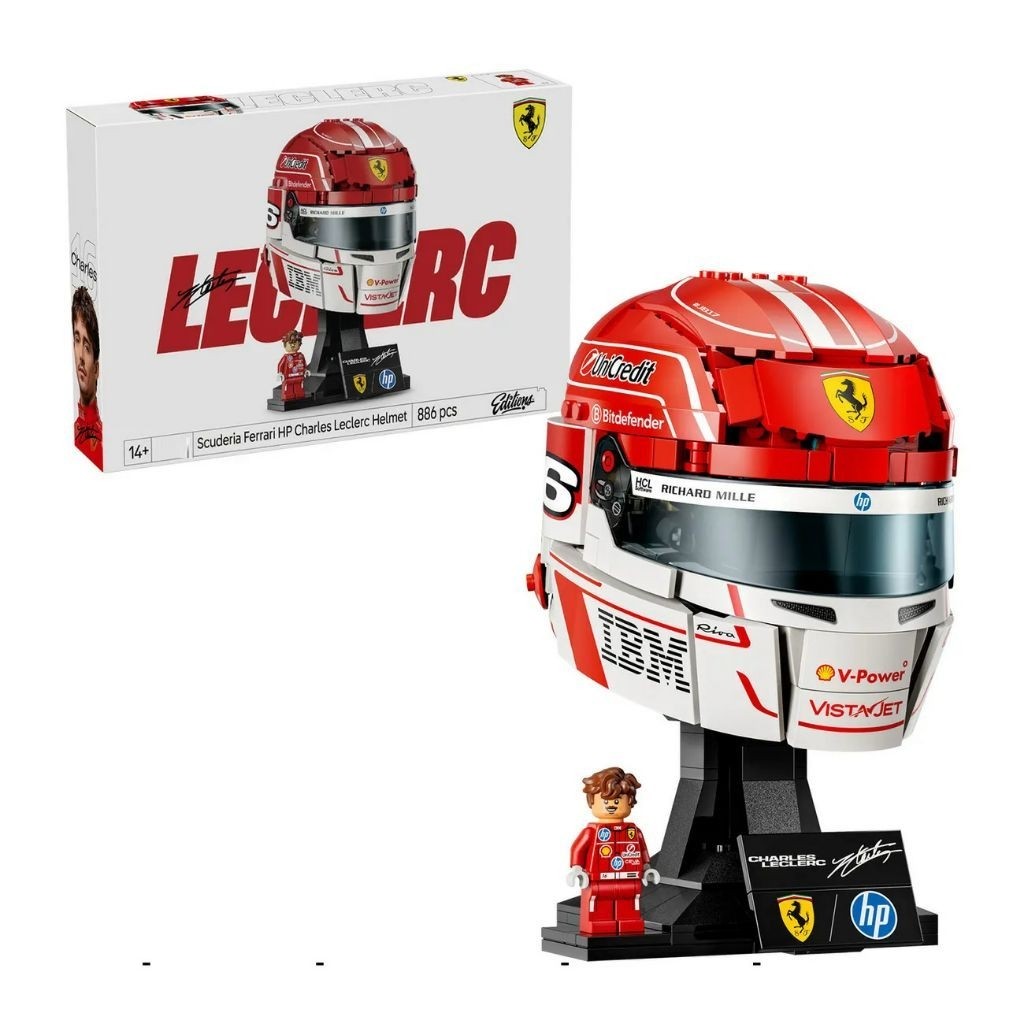 RED F1 RACING CAR HELMET – F1 RACING CAR – ประกอบของเล่น