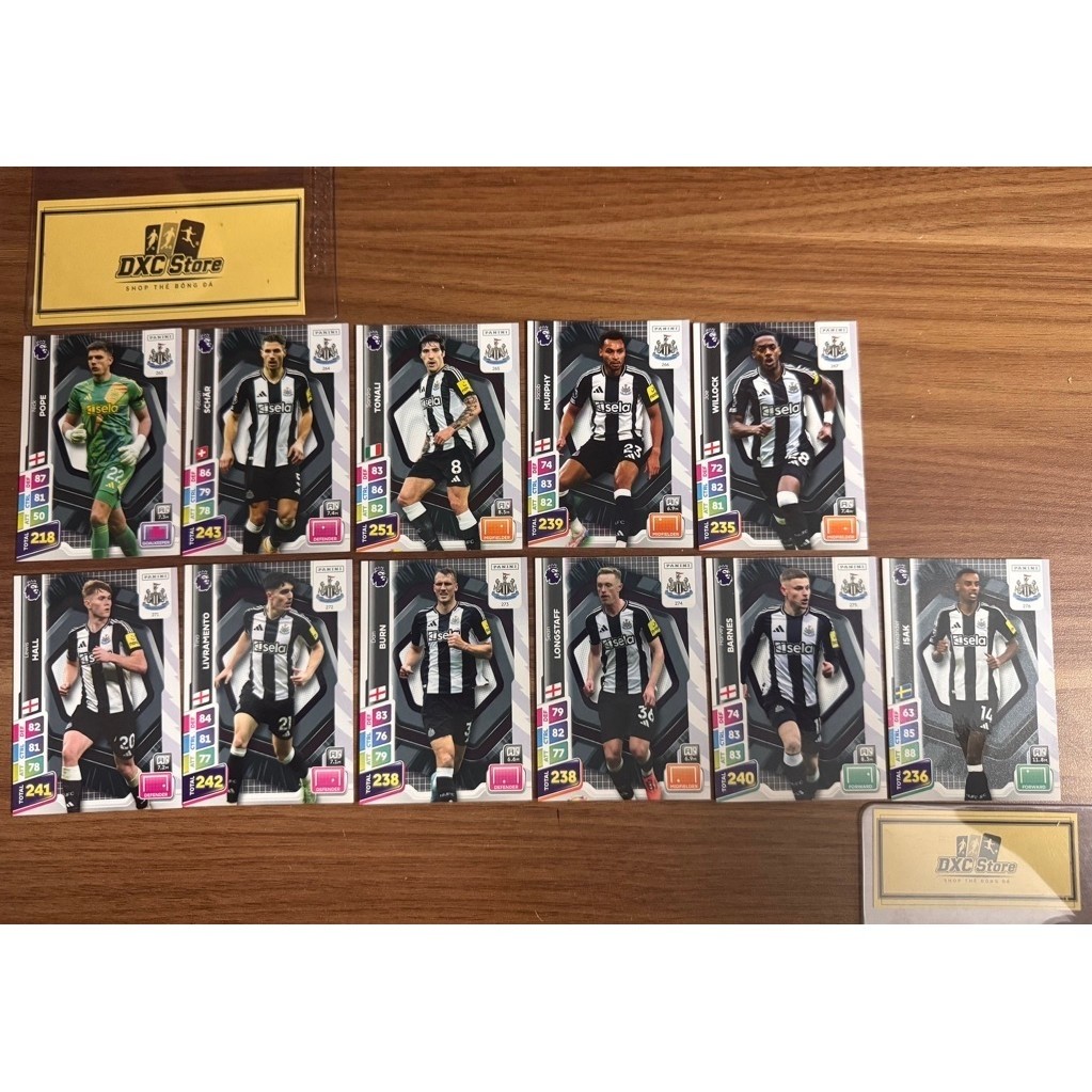 [ ของแท้ ] - PANINI ADRENALYN XL PREMIER LEAGUE PLUS 2025 - NEWCASTLE UNITED