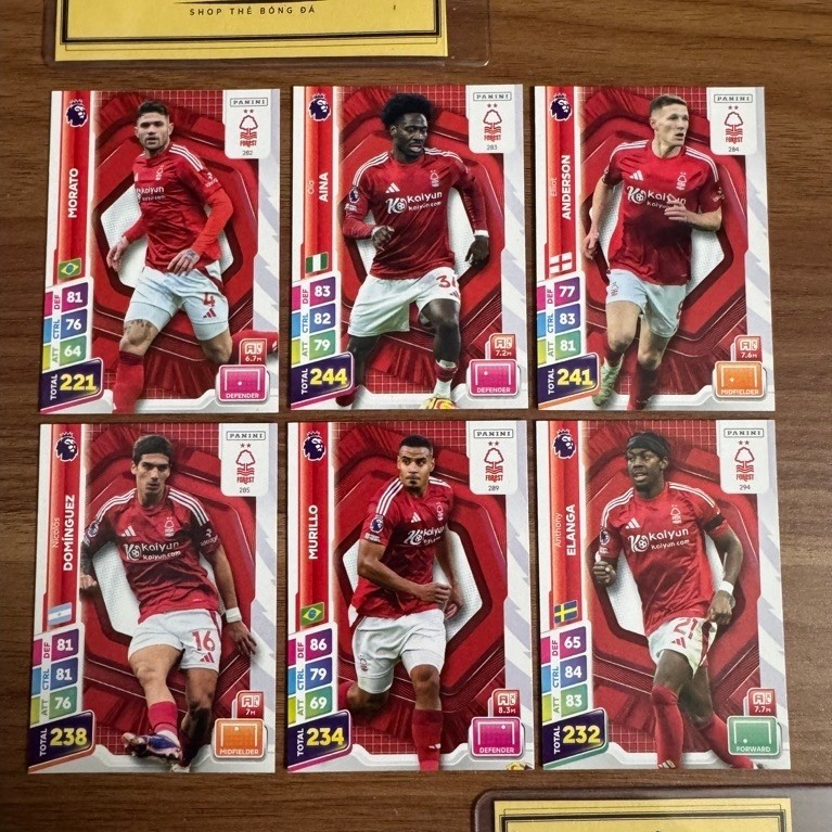 [ ของแท้ ] - PANINI ADRENALYN XL PREMIER LEAGUE PLUS 2025 - NOTTINGHAM FOREST