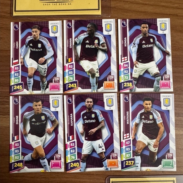 [ ของแท้ ] - PANINI ADRENALYN XL PREMIER LEAGUE PLUS 2025 - ASTON VILLA
