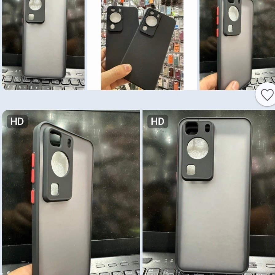 Huawei P60,Huawei P60Pro เคสยืดหยุ่นสีดํา