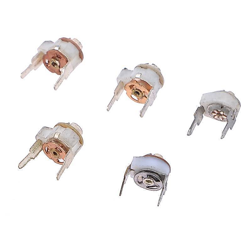 Buildvictories11 5PCS 5 มม.เซรามิคTrimmer CapacitปรับCapacitor TrimmerตัวแปรเซรามิคCapacitor 3PF 5PF