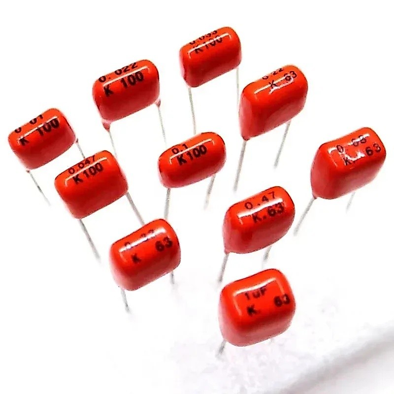 20 ชิ้น/ล็อต Pilkor ตัวเก็บประจุฟิล์ม CBB 10% 63V(0.068uF~1uF) 100V(0.01uF~0.1uF) 104 224 334 434 68