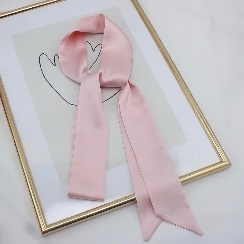 HTB STORE - K7 TO CHAU SILK SCARF, อุปกรณ์เสริมรอยแผลเป็น, ผมรอยแผลเป็น, NECK BOW SCARF