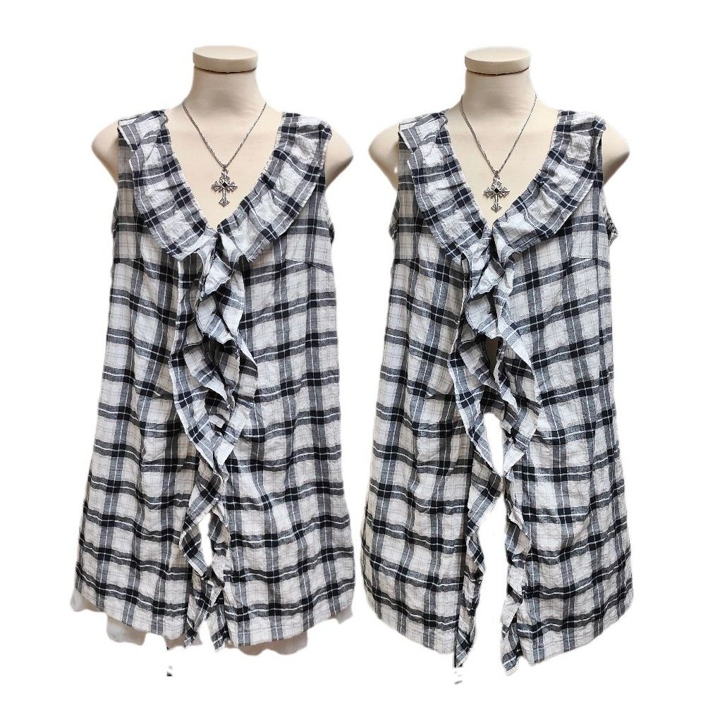 Mori Girl/Mori Kei เสื้อ/เดรส ถังหยาบ ผ้าฝ้าย เรยอน ผ้าลินิน วินเทจ/Cottage 2hand ญี่ปุ่น🌷