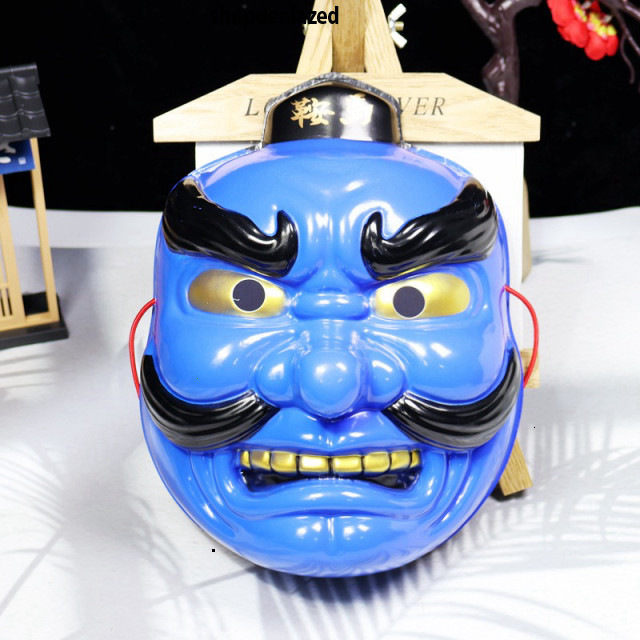 หน้ากาก Tengu Kurama พลาสติกที่คมชัดสําหรับตกแต่งงานปาร์ตี้สไตล์ญี่ปุ่น