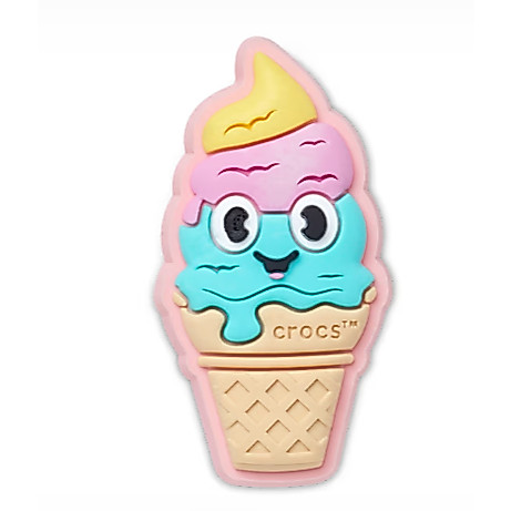 CROCS CHARM_ไอศกรีมโคนพร้อมสไมล์