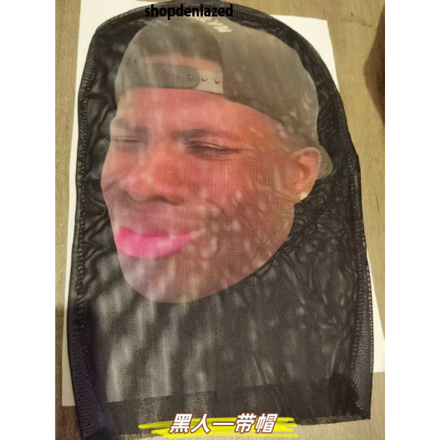 (HN - FIRE) ฮูดที่มีความเร็วตัวละครอันโด่งดัง หน้ากากสปีด messi, ronaldo, Mbappe, Seamless Mask