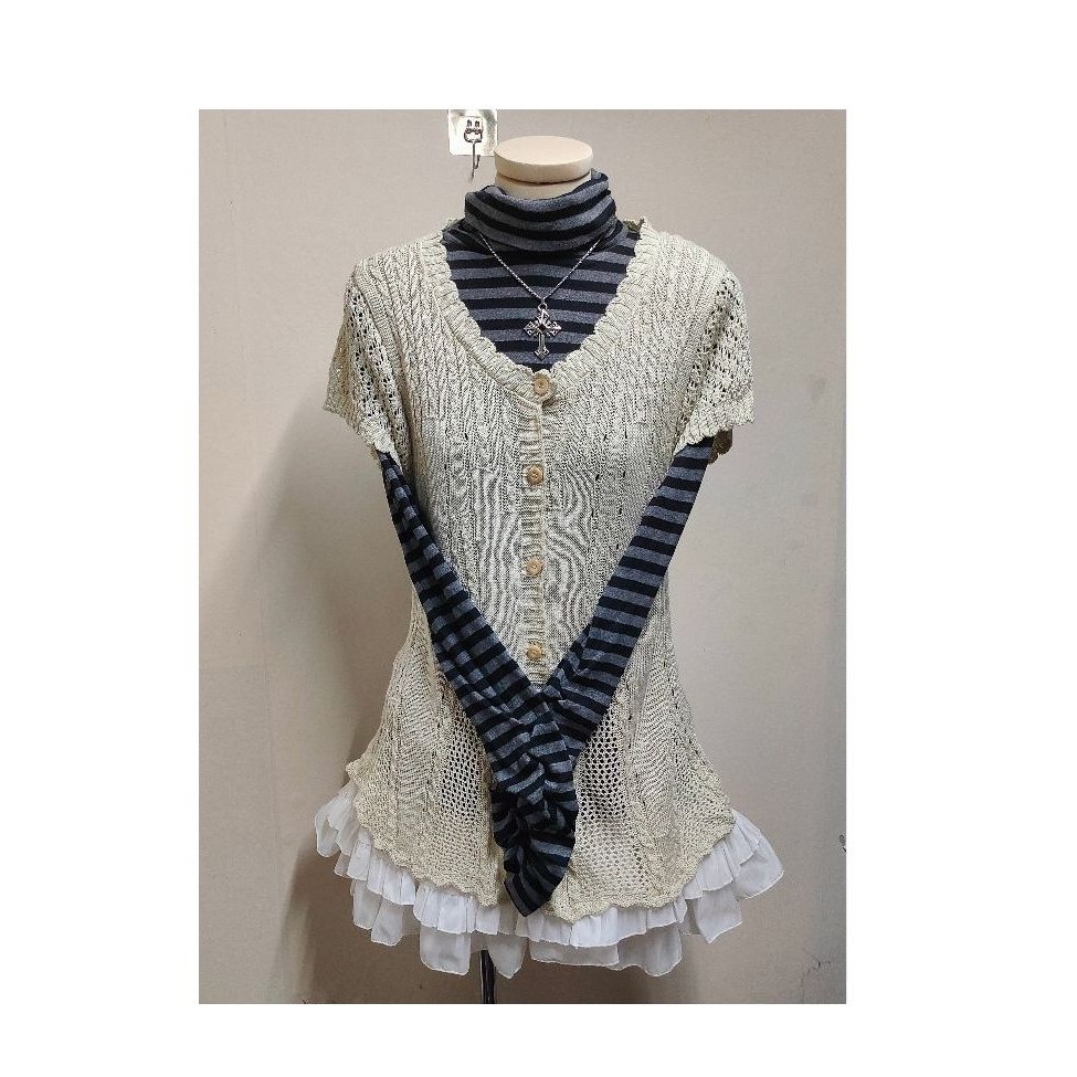 ชุดเสื้อญี่ปุ่น Mori Kei Mori Vintage Cottage Coquette Fairy Y2K 2hand🌷