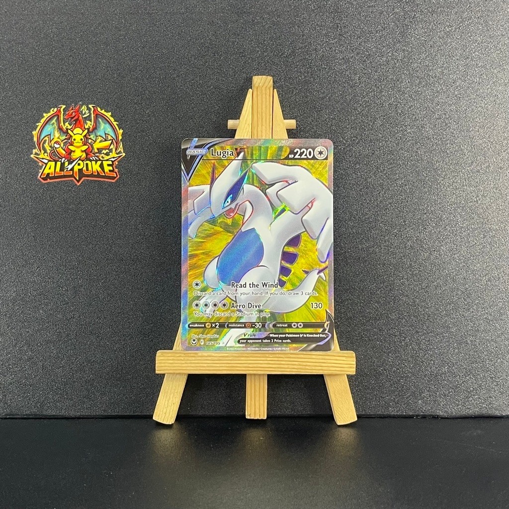 [ AllPoke ] การ์ดโปเกมอน TCG,Lugia V (Full Art) 185/195 -M-NM