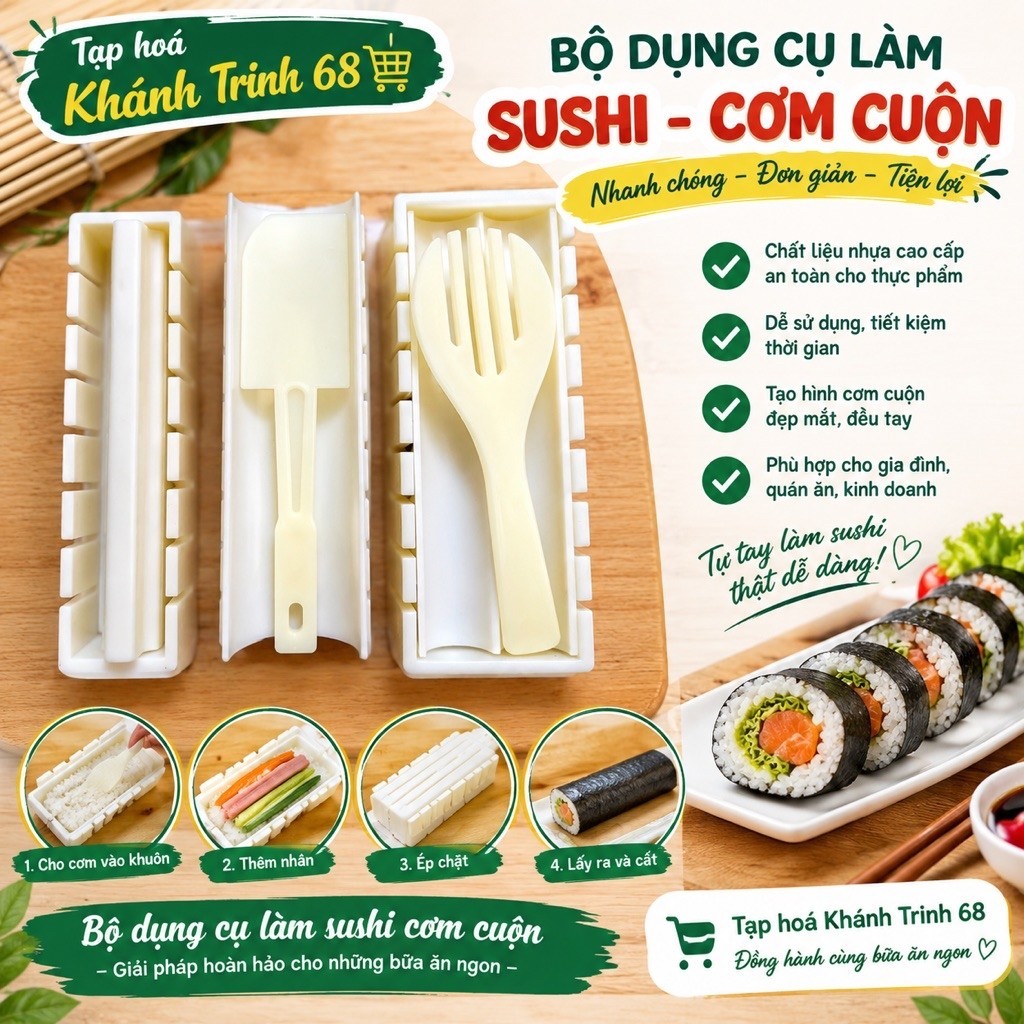 SUPER SUSHI MAKER - ชุดม้วนข้าวและข้าว SUSHI