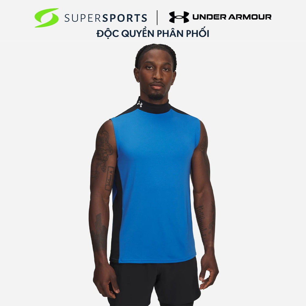 UNDER ARMOR UNDER ARMOUR Under ARMOUR Heatgear เสื้อกล้ามผู้ชาย Wordmark - 6007049-402