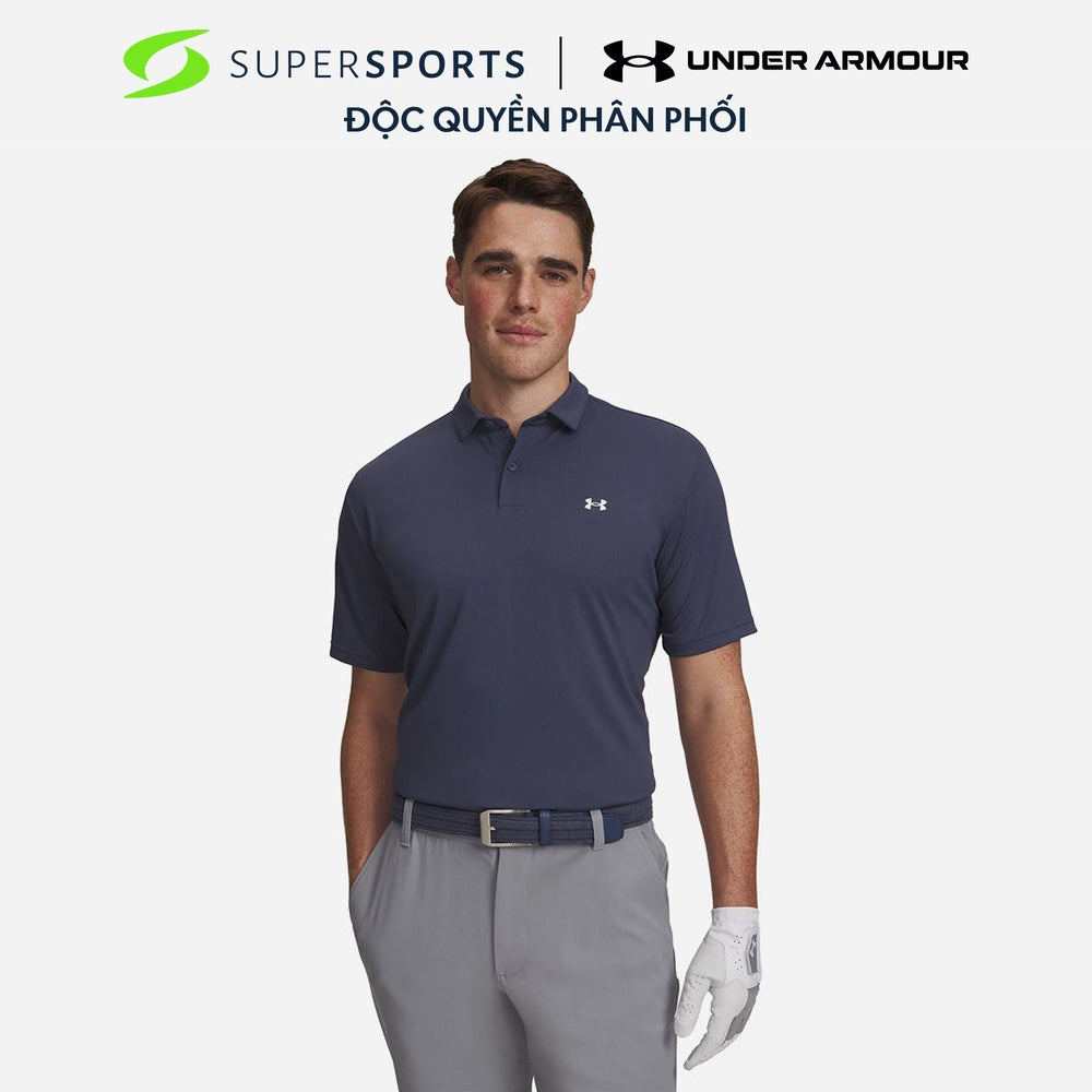 UNDER ARMOR UNDER ARMOUR Under ARMOUR Tee To Green Pique เสื้อโปโลผู้ชาย - 6012303-044