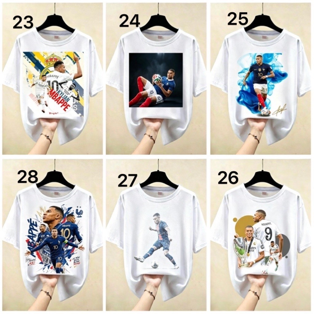 Mbappe blazer 28 แบบ / เสื้อ Mbappe / เสื้อยืดนักฟุตบอล mbappe
