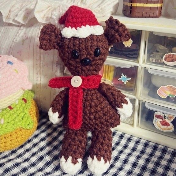 WOOL TEDDY BEAR | พวงกุญแจ TEDDY BEAR | พวงกุญแจไหมพรม | ของขวัญตุ๊กตาหมีเท็ดดี้