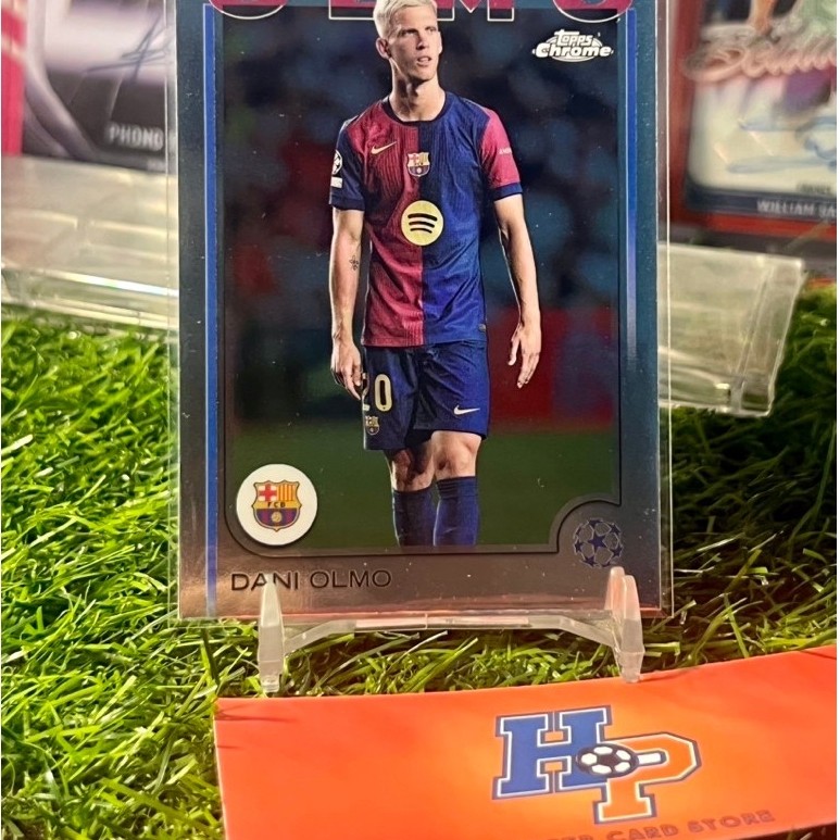 Dani Olmo Topps Chrome UCL 2024/25 การ์ดฟุตบอล