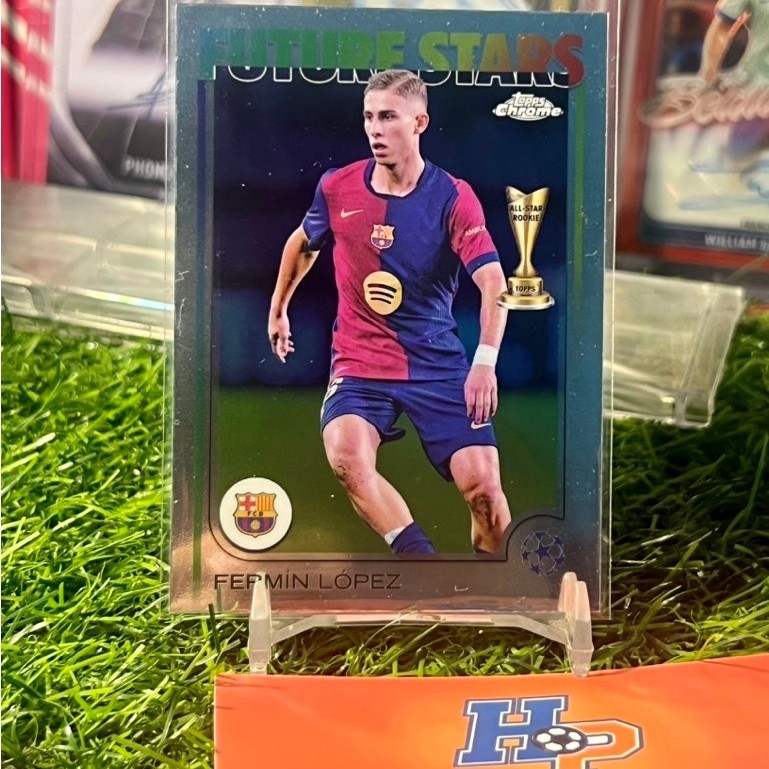 Fermin Lopez Topps Chrome UCL 2024/25 การ์ดฟุตบอล