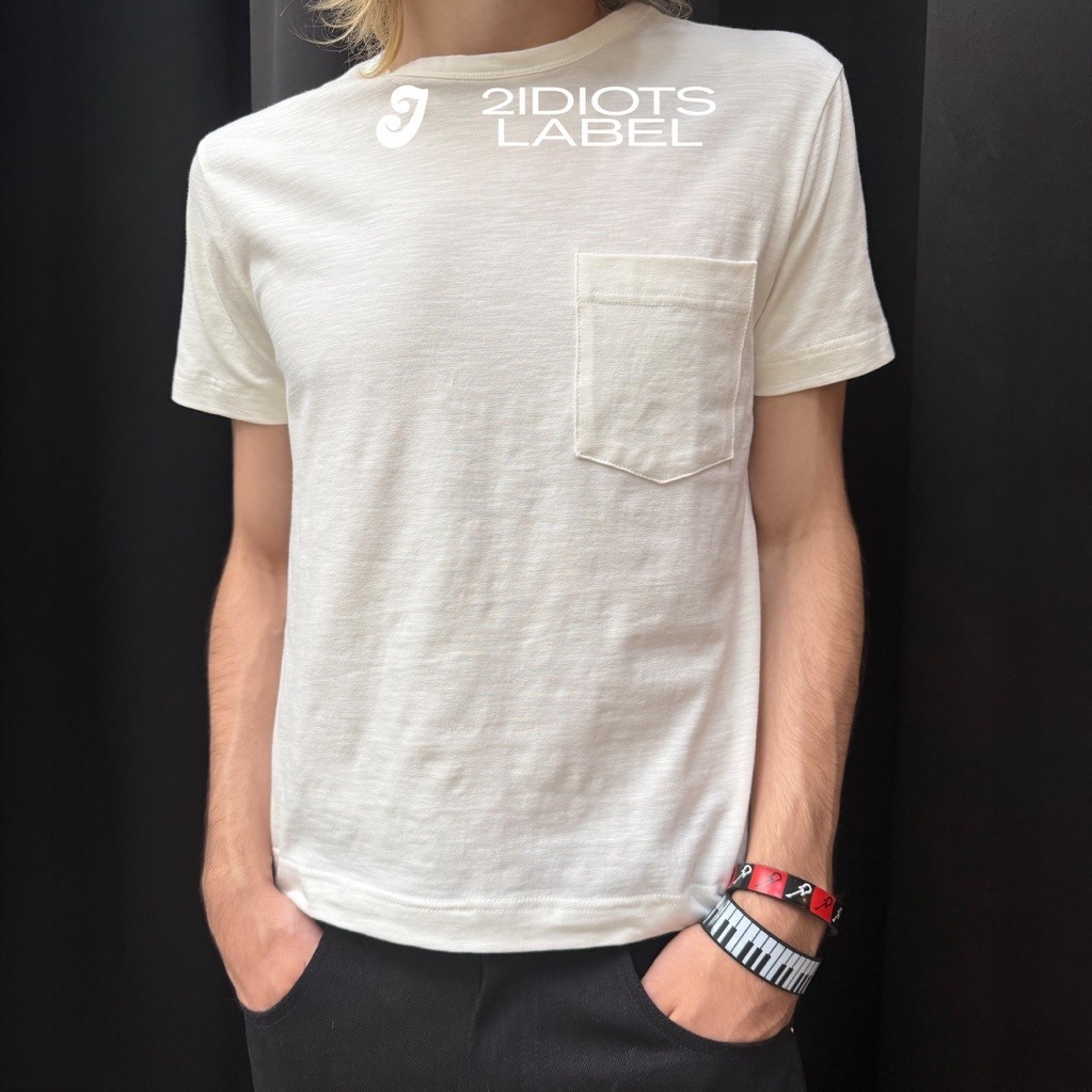 เสื้อยืดผ้า SOLID REGULAR FORM พร้อมกระเป๋า UNISEX / กระเป๋า SLUB TSHIRT 2IDIOTS.LABEL