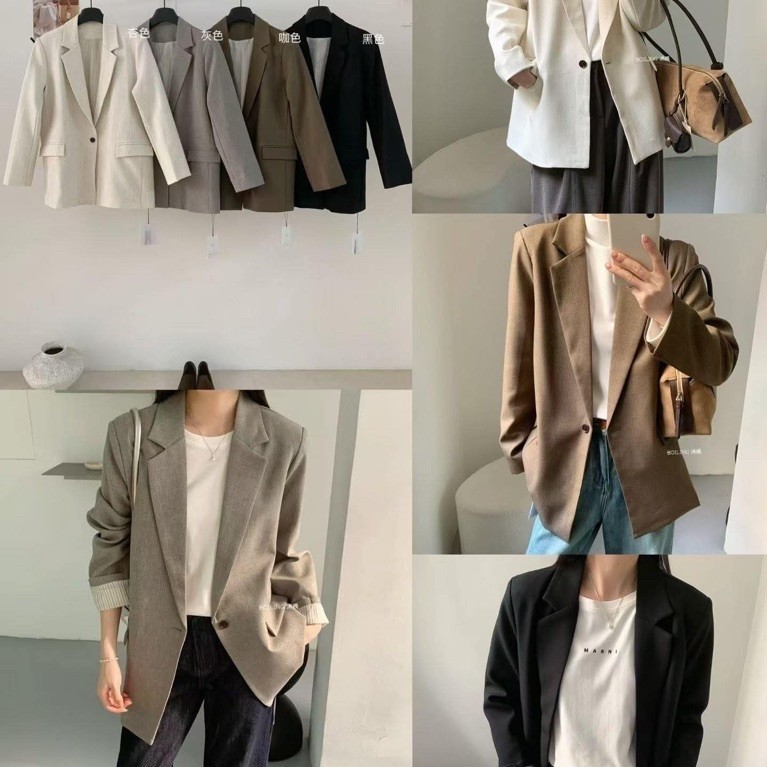 6886 เสื้อเชิ้ตเบลเซอร์ 1 ปุ่ม 2-LAYER POCKET 2026