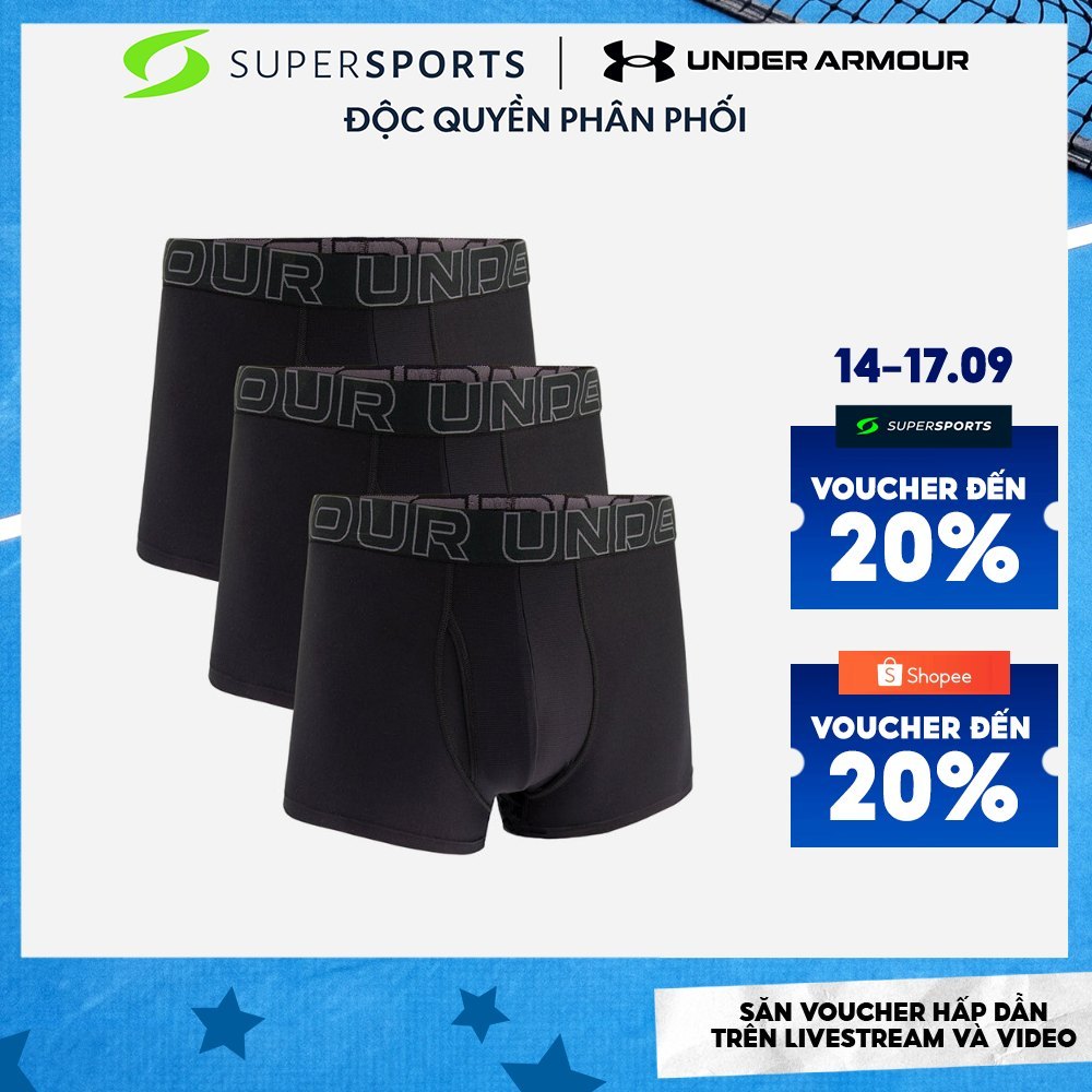 UNDER ARMOR UNDER ARMOUR Under ARMOUR Performance Tech 3Inch กางเกงชั้นในชาย - สีดํา - 1383882-001