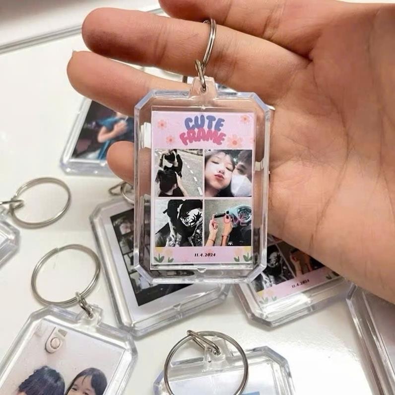 [สามารถพิมพ์ได้ 2 ชิ้นขึ้นไป] Photobooth Keychain Photo Print บน Demand