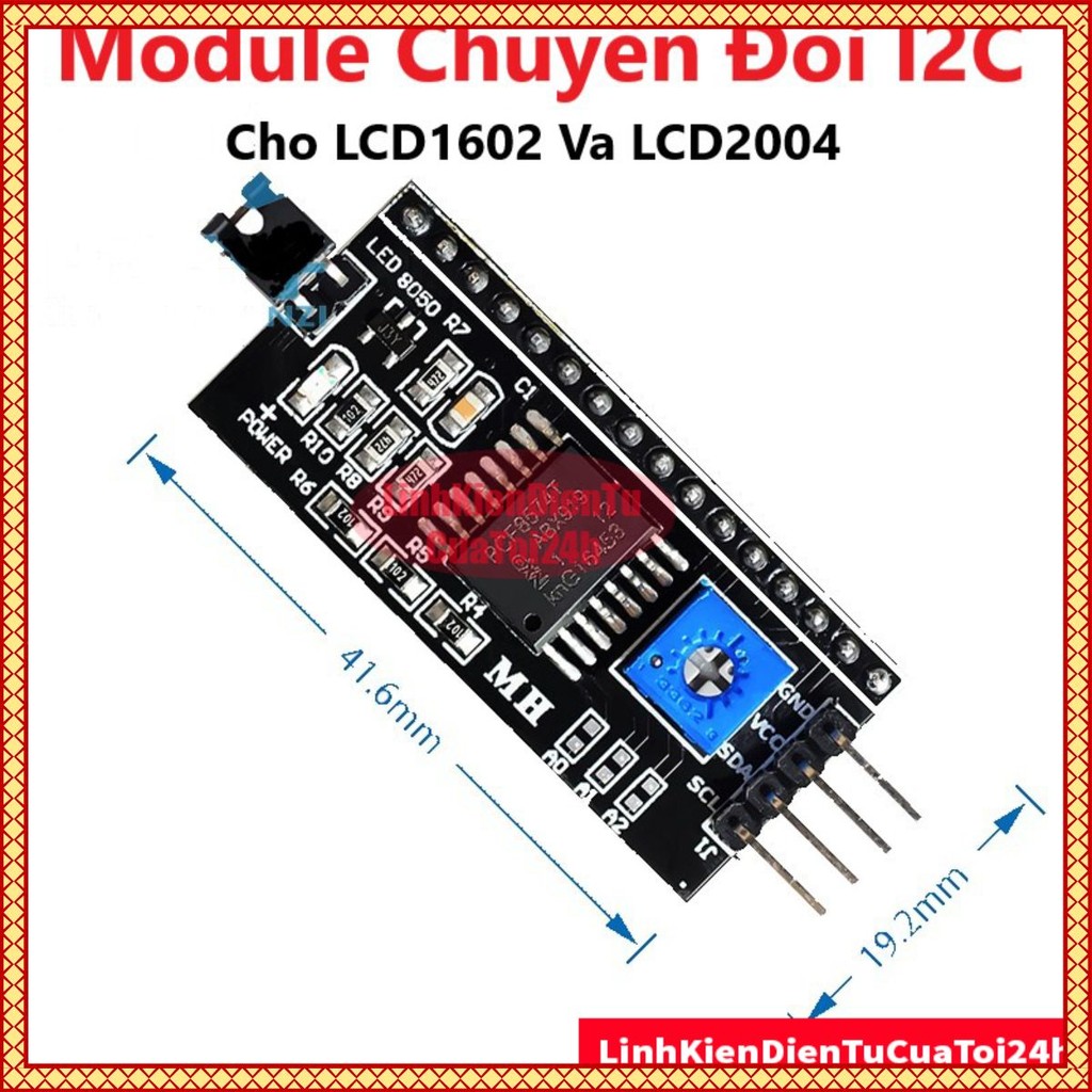 วงจรแปลงอินเทอร์เฟซ I2C สําหรับ LCD 1602/LCD 2004