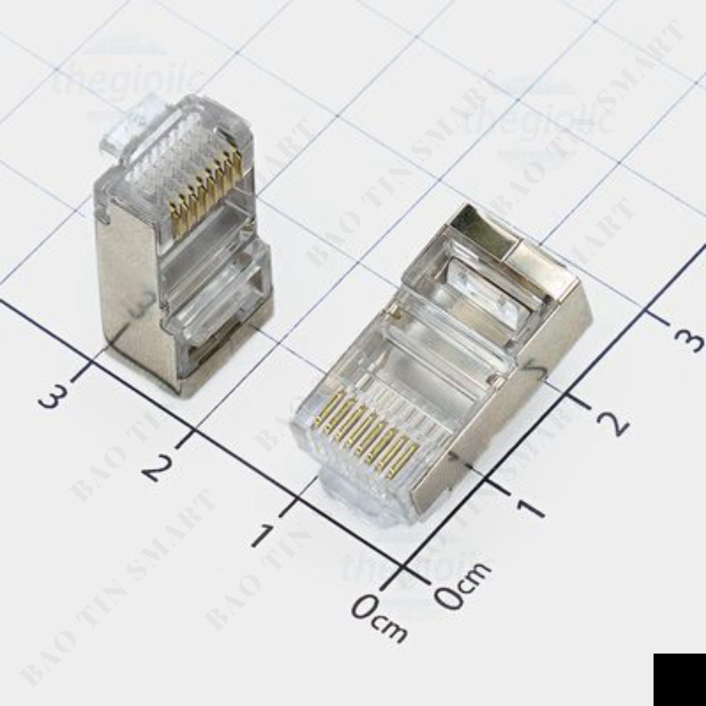 [10 ชิ้น]- RJ45 8P8C CAT5E Network Nuts Linhkiensmart Aluminium Case