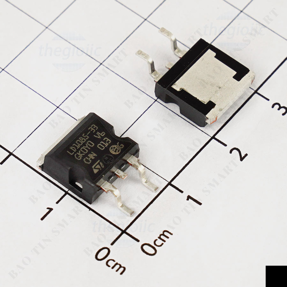 LD1085D2T33R เครื่องปรับแรงดันไฟฟ้า IC 3.3V 3A Linhkiensmart