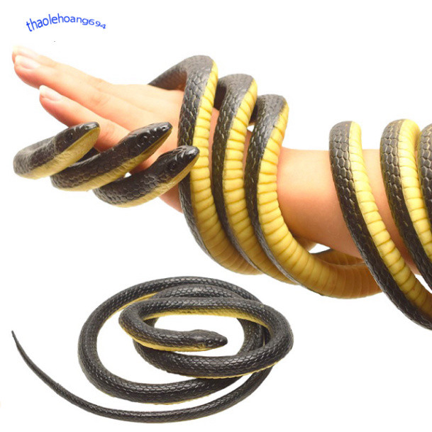 [120CM] FAKE RUBBER SNAKE LIKE THE REAL LIKE, การทํา TWIN IF ไม่แอฟริกา ซื้อตอนนี้!