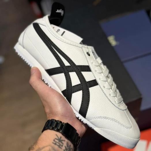 Onisuka Tiger Tokuken รองเท้าผ้าใบสีขาวสีดํา, Tiger Tokuten White Black