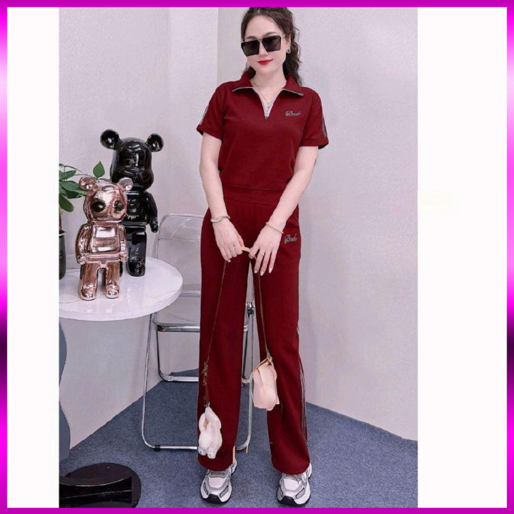 ชุดกีฬาผู้หญิงดีไซน์คอสูงและซิปนุ่มสบาย Umi elastic.-[MON SHOP2]