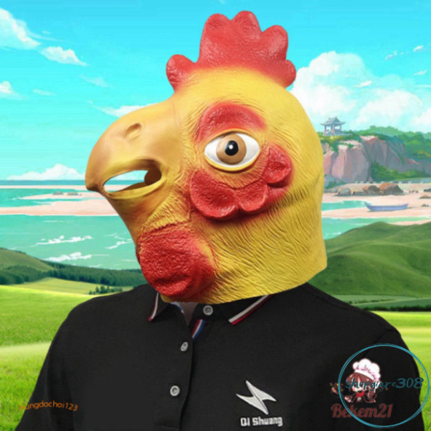 "หน้ากาก COSTUME IN THE SHAPE OF CHICKEN HEAD AND ROOT สําหรับเทศกาลไหว้พระจันทร์และคอสเพลย์ที่น่าสน