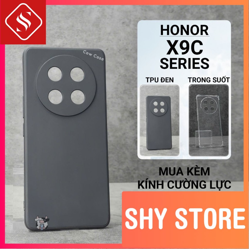 Honor X9c, X9c Smart ShyStore เคสสีดําล้วน | เคสโทรศัพท์พร้อมการป้องกันกล้องที่ครอบคลุม