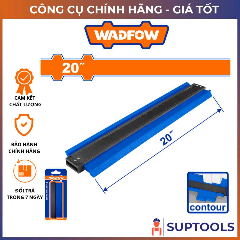 ไม้บรรทัดมุมคอนทัวร์ 20" WADFOW WXZ6003 (เครื่องมือแท้)