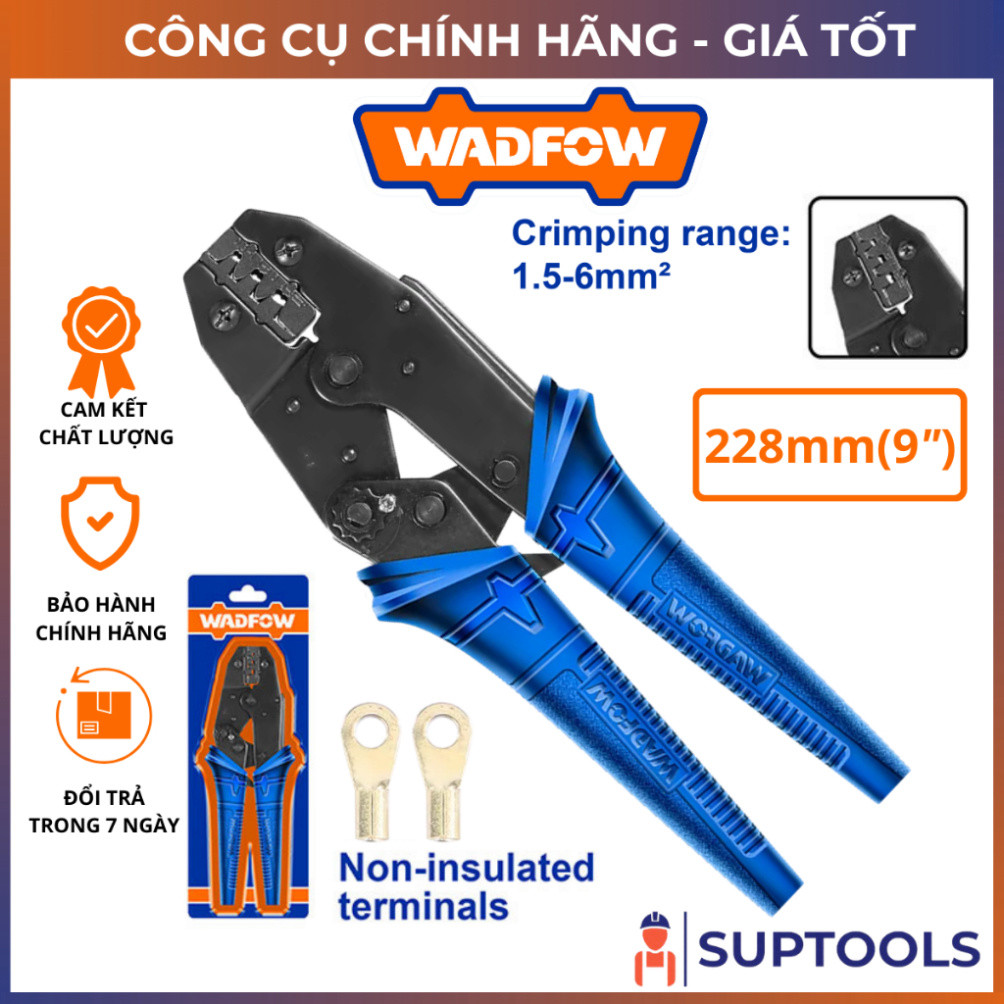 คีมกด Cos 1.5-6mm2 228mm(9") WADFOW WCP2609 (เครื่องมือแท้)