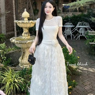 ชุดเลดี้สุดหรู ชุดบน และ กระโปรง ชุดกระโปรงผ้าตาข่ายยาวสวย 676 (Z4) nc