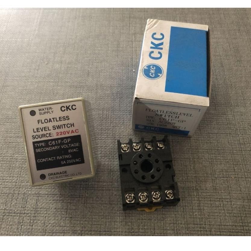 CKC C61F-GP รีเลย์ควบคุมระดับน้ํา, สวิตช์ปั๊มน้ําอัตโนมัติ 220VAC