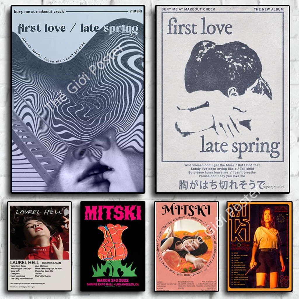 [47] First Love Late Spring Mitski Music Photo Album - โปสเตอร์ติดผนังสไตล์วินเทจ