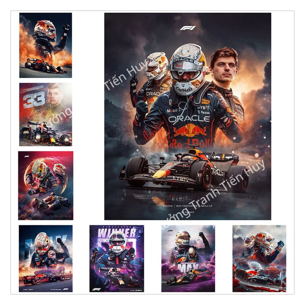 (X178) F1 Racing World Championship สติ๊กเกอร์ติดผนัง โปสเตอร์ - โปสเตอร์แข่งสูตร 1