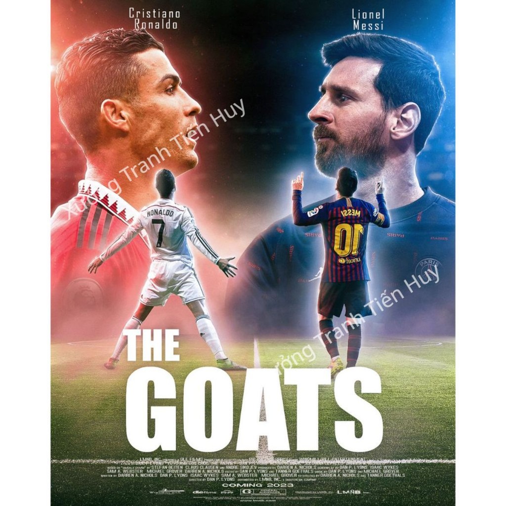 ผู้เล่นฟุตบอล Messi, โปสเตอร์ Ronaldo ภาพวาดตกแต่งผนัง - โปสเตอร์ติดผนัง M10 และ CR7