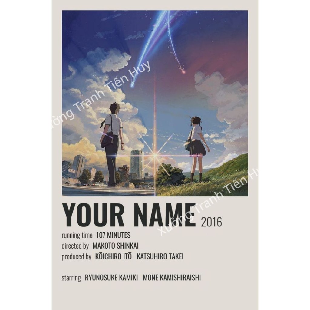 (X81) Anime Your Name Wall Poster - Anime Glue Wall Decal Poster Whats Your Name