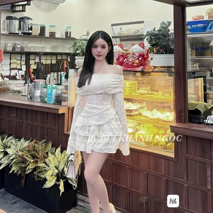 ชุดผู้หญิง ชุดออกนอกบ้าน ชุดเสื้อแขนยาวพร้อมกระโปรงชั้นสวย 785(Z1) NC MH