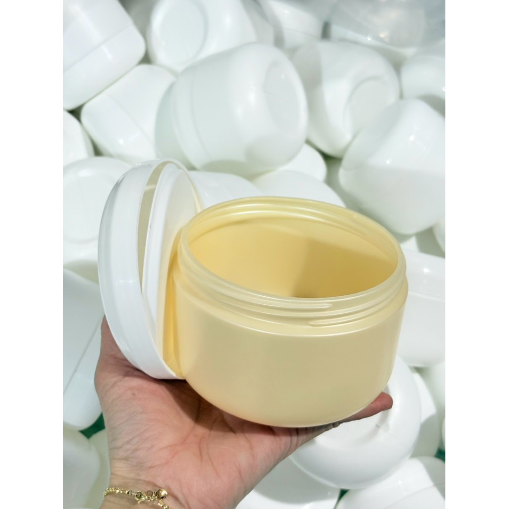 JAR H-50 (500G) & H-40 (400G) BEIGE – GALLERY LID / GAS LID – LUXURY,