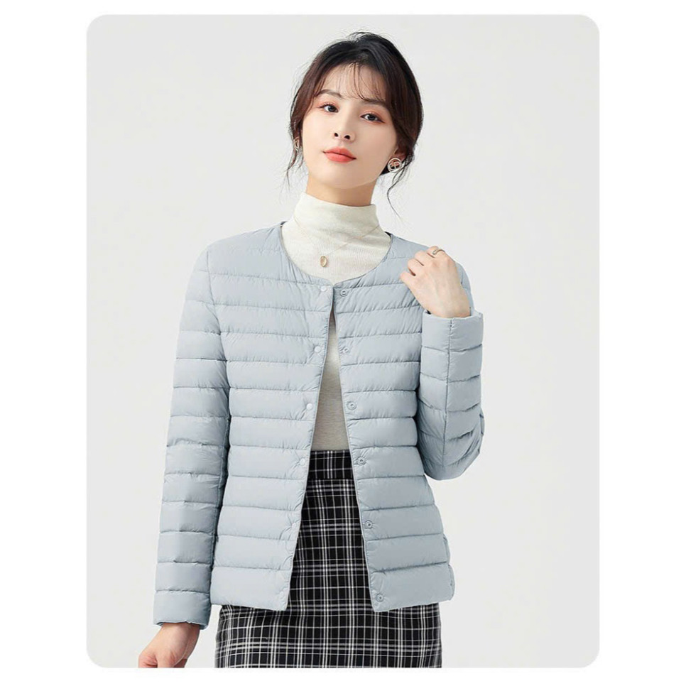 {Quang chau} 6588 SUPER LIGHT AND THICK FEATHER JACKET FOR MOTHERS, BEAUTIFUL QUALITY, BEAUTIFUL COL